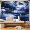 image:imageAmbesonne Nature Tapestry Majestic Sky View with Huge Rain Clouds All Over The Sea and Vibrant Storm Rays Print Wall Hanging for Bedroom Living Room Dorm Decor 60 X 80 BlueBlue