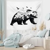 image:imageAmbesonne Nature Tapestry Majestic Sky View with Huge Rain Clouds All Over The Sea and Vibrant Storm Rays Print Wall Hanging for Bedroom Living Room Dorm Decor 60 X 80 BlueWhite Black