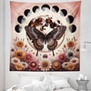 image:imageAmbesonne Psychedelic Tapestry Abstract Unusual with Color and Form Details Hippie Retro Wide Wall Hanging for Bedroom Living Room Dorm 60 X 40 Soft BluePale Ruby Dark Taupe