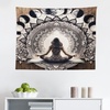 image:imageAmbesonne Psychedelic Tapestry Abstract Unusual with Color and Form Details Hippie Retro Wide Wall Hanging for Bedroom Living Room Dorm 60 X 40 Soft BlueCocoa Charcoal Grey White