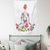 image:imageAmbesonne Psychedelic Tapestry Abstract Unusual with Color and Form Details Hippie Retro Wide Wall Hanging for Bedroom Living Room Dorm 60 X 40 Soft BlueBlue Pink