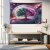 image:imageAmbesonne Psychedelic Tapestry Abstract Unusual with Color and Form Details Hippie Retro Wide Wall Hanging for Bedroom Living Room Dorm 60 X 40 Soft BlueTeal Plum and Lavender