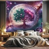 image:imageAmbesonne Psychedelic Tapestry Abstract Unusual with Color and Form Details Hippie Retro Wide Wall Hanging for Bedroom Living Room Dorm 60 X 40 Soft BlueTeal Plum and Lavender