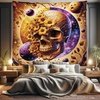 image:imageAmbesonne Psychedelic Tapestry Abstract Unusual with Color and Form Details Hippie Retro Wide Wall Hanging for Bedroom Living Room Dorm 60 X 40 Soft BlueApricot Blue Violet Taupe