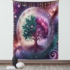 image:imageAmbesonne Psychedelic Tapestry Abstract Unusual with Color and Form Details Hippie Retro Wide Wall Hanging for Bedroom Living Room Dorm 60 X 40 Soft BlueTeal Plum and Lavender