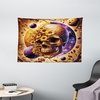 image:imageAmbesonne Psychedelic Tapestry Abstract Unusual with Color and Form Details Hippie Retro Wide Wall Hanging for Bedroom Living Room Dorm 60 X 40 Soft BlueApricot Blue Violet Taupe