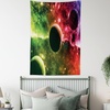 image:imageAmbesonne Psychedelic Tapestry Space Universe Cosmos Galaxy Nebula Stars and Planets in Trippy Tones Image Wall Hanging for Bedroom Living Room Dorm Decor 60 X 80 Magenta Green