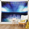 image:imageAmbesonne Sports Decor Collection Basketball Arena Court with Fans and Flashlights Competition Theme Game Excitement Print Bedroom Living Room Dorm Wall Hanging Tapestry 80 X 60 Navy Black