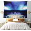 image:imageAmbesonne Sports Decor Collection Basketball Arena Court with Fans and Flashlights Competition Theme Game Excitement Print Bedroom Living Room Dorm Wall Hanging Tapestry 80 X 60 Navy Black
