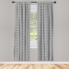 image:imageAmbesonne Valentines Curtains Arrows of Cupid Mythological Concepts Hearts with Love and Adoration Themes Window Treatments 2 Panel Set for Living Room Bedroom Decor 56 x 63 White BlackWhite and Black