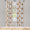 image:imageAmbesonne Valentines Curtains Arrows of Cupid Mythological Concepts Hearts with Love and Adoration Themes Window Treatments 2 Panel Set for Living Room Bedroom Decor 56 x 63 White BlackOrange