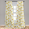 image:imageAmbesonne Valentines Curtains Arrows of Cupid Mythological Concepts Hearts with Love and Adoration Themes Window Treatments 2 Panel Set for Living Room Bedroom Decor 56 x 63 White BlackYellow and White