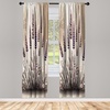 image:imageAmbesonne Valentines Curtains Arrows of Cupid Mythological Concepts Hearts with Love and Adoration Themes Window Treatments 2 Panel Set for Living Room Bedroom Decor 56 x 63 White BlackPastel Brown and Mauve