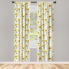 image:imageAmbesonne Valentines Curtains Arrows of Cupid Mythological Concepts Hearts with Love and Adoration Themes Window Treatments 2 Panel Set for Living Room Bedroom Decor 56 x 63 White BlackYellow and White