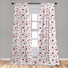 image:imageAmbesonne Valentines Curtains Arrows of Cupid Mythological Concepts Hearts with Love and Adoration Themes Window Treatments 2 Panel Set for Living Room Bedroom Decor 56 x 63 White BlackWhite Black