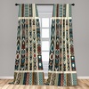 image:imageAmbesonne Valentines Curtains Arrows of Cupid Mythological Concepts Hearts with Love and Adoration Themes Window Treatments 2 Panel Set for Living Room Bedroom Decor 56 x 63 White BlackPetrol Blue Paprika and Ivory