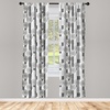 image:imageAmbesonne Valentines Curtains Arrows of Cupid Mythological Concepts Hearts with Love and Adoration Themes Window Treatments 2 Panel Set for Living Room Bedroom Decor 56 x 63 White BlackGrey White