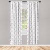 image:imageAmbesonne Valentines Curtains Arrows of Cupid Mythological Concepts Hearts with Love and Adoration Themes Window Treatments 2 Panel Set for Living Room Bedroom Decor 56 x 63 White BlackPink Grey