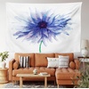 image:imageAmbesonne Watercolor Flower Tapestry Single Large Petite Cornflower Plain Background Mother Earth Paint Wide Wall Hanging for Bedroom Living Room Dorm 60 X 40 Violet Blue