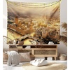 image:imageAmbesonne Winery Tapestry Sunset over the Vineyards of the South of France Sunbeams Cloudscape Picture Wide Wall Hanging for Bedroom Living Room Dorm 80 x 60 Yellow GreenYellow