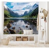 image:imageAmbesonne Winery Tapestry Sunset over the Vineyards of the South of France Sunbeams Cloudscape Picture Wide Wall Hanging for Bedroom Living Room Dorm 80 x 60 Yellow GreenWhite Green