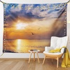 image:imageAmbesonne Winery Tapestry Sunset over the Vineyards of the South of France Sunbeams Cloudscape Picture Wide Wall Hanging for Bedroom Living Room Dorm 80 x 60 Yellow GreenOrange Blue