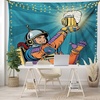 image:imageAmbesonne Winery Tapestry Sunset over the Vineyards of the South of France Sunbeams Cloudscape Picture Wide Wall Hanging for Bedroom Living Room Dorm 80 x 60 Yellow GreenCadet Blue