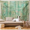 image:imageAmbesonne Winery Tapestry Sunset over the Vineyards of the South of France Sunbeams Cloudscape Picture Wide Wall Hanging for Bedroom Living Room Dorm 80 x 60 Yellow GreenSeafoam