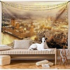 image:imageAmbesonne Winery Tapestry Sunset over the Vineyards of the South of France Sunbeams Cloudscape Picture Wide Wall Hanging for Bedroom Living Room Dorm 80 x 60 Yellow GreenYellow