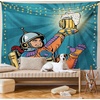 image:imageAmbesonne Winery Tapestry Sunset over the Vineyards of the South of France Sunbeams Cloudscape Picture Wide Wall Hanging for Bedroom Living Room Dorm 80 x 60 Yellow GreenCadet Blue