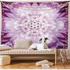 image:imageAmbesonne Winery Tapestry Sunset over the Vineyards of the South of France Sunbeams Cloudscape Picture Wide Wall Hanging for Bedroom Living Room Dorm 80 x 60 Yellow GreenViolet and Pale Lilac