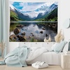 image:imageAmbesonne Winery Tapestry Sunset over the Vineyards of the South of France Sunbeams Cloudscape Picture Wide Wall Hanging for Bedroom Living Room Dorm 80 x 60 Yellow GreenWhite Green