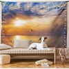 image:imageAmbesonne Winery Tapestry Sunset over the Vineyards of the South of France Sunbeams Cloudscape Picture Wide Wall Hanging for Bedroom Living Room Dorm 80 x 60 Yellow GreenOrange Blue