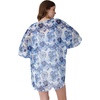 image:imageAmbesonne Womens Kimono Sheer Chiffon CardiganDark Ceil Blue White