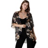 image:imageAmbesonne Womens Kimono Sheer Chiffon CardiganPale Orange Beige