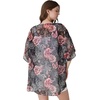 image:imageAmbesonne Womens Kimono Sheer Chiffon CardiganPink Dimgray Grey