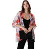 image:imageAmbesonne Womens Kimono Sheer Chiffon CardiganViolet Blue Burnt Orange