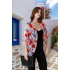image:imageAmbesonne Womens Kimono Sheer Chiffon CardiganViolet Blue Burnt Orange