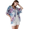 image:imageAmbesonne Womens Kimono Sheer Chiffon CardiganViolet Blue Teal