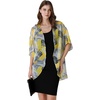 image:imageAmbesonne Womens Kimono Sheer Chiffon CardiganYellow Grey