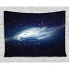 image:imageAmbesonne Outer Space Tapestry Spiral Galaxy Image Space and Stars Celestial Cosmos Expanse Universe Modern Wide Wall Hanging for Bedroom Living Room Dorm 80 X 60 Indigo White