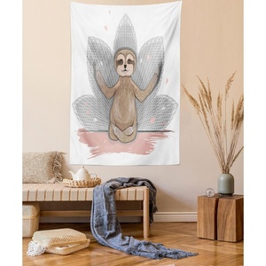 image:imageAmbesonne Abstract Tapestry Horizontal Zigzag Chevron Design with Bold Thin Print Wide Wall Hanging for Bedroom Living Room Dorm 80 X 60 Charcoal Grey Pale GreyPink Brown Grey