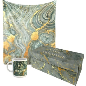 image:imageAmbesonne Blanket and Mug Gift Set to My Wife Plaid Hearts Throw Blanket 50 x 60 and Ceramic Mug 11 oz with Matching Box Gifts for Women Her Wife from Husband for Birthday Christmas AnniversaryYou Are Awesome