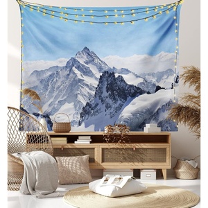 image:imageAmbesonne Forest Tapestry Tropical Rain Forest Tall Trees in Exotic Style Nature Theme Image Sky from Woodland Wide Wall Hanging for Bedroom Living Room Dorm 80 X 60 GreenBlue and White