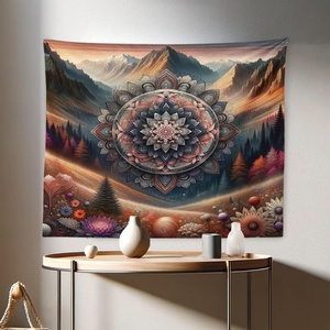 image:imageAmbesonne Forest Tapestry Tropical Rain Forest Tall Trees in Exotic Style Nature Theme Image Sky from Woodland Wide Wall Hanging for Bedroom Living Room Dorm 80 X 60 GreenPale Vermilion Multicolor