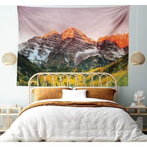 image:imageAmbesonne Nature Tapestry Majestic Sky View with Huge Rain Clouds All Over The Sea and Vibrant Storm Rays Print Wall Hanging for Bedroom Living Room Dorm Decor 60 X 80 BlueMauve Brown