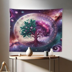 image:imageAmbesonne Psychedelic Tapestry Abstract Unusual with Color and Form Details Hippie Retro Wide Wall Hanging for Bedroom Living Room Dorm 60 X 40 Soft BlueTeal Plum and Lavender