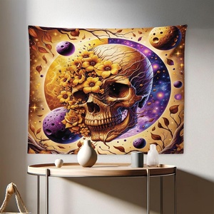 image:imageAmbesonne Psychedelic Tapestry Abstract Unusual with Color and Form Details Hippie Retro Wide Wall Hanging for Bedroom Living Room Dorm 60 X 40 Soft BlueApricot Blue Violet Taupe