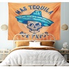 image:imageAmbesonne Alcohol Tapestry HandDrawn Sugar Skull Wearing Sombrero with Mas Tequila Por Favor Saying Wide Wall Hanging for Bedroom Living Room Dorm 60 X 40 Multicolor Orange