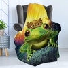 image:imageAmbesonne Animal Soft Flannel Fleece Throw Blanket Frog Prince with Golden Yellow Crown on Rocks Soul Mates Illustration Cozy Plush for Indoor and Outdoor Use 60 x 80 Yellow GreenYellow Green
